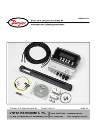 Thumbnail of document Manual - UFB Ultrasonic Flowmeter Set